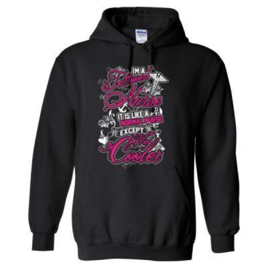 AGR I Am Tattooed Nurse It Is Like A Normal Nurse Except Way Cooler – Heavy Blend™ Hooded Sweatshirt