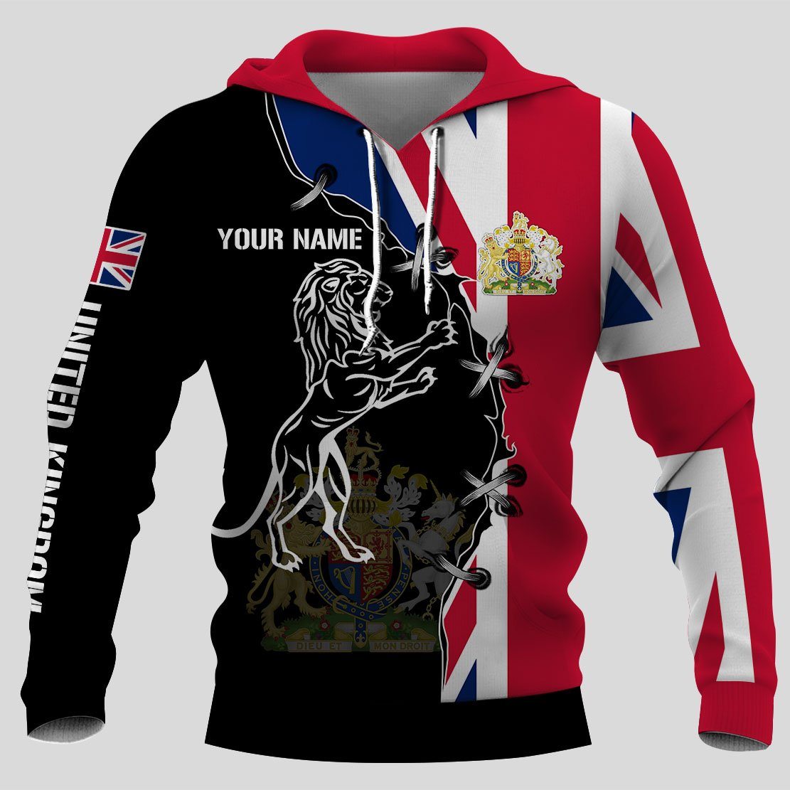 Uk Lion Hoodies And T-Shirts 3D Full Printing