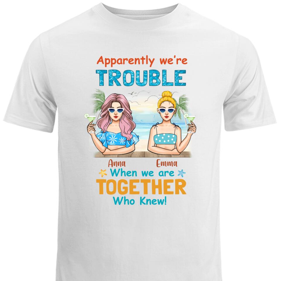 Personalized Friends Beach T Shirts, Unique Gift For Bestie – Trending Personalized