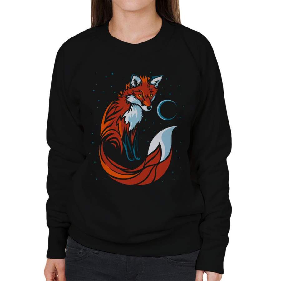 Tribal Stars Fox Women’s Sweatshirt