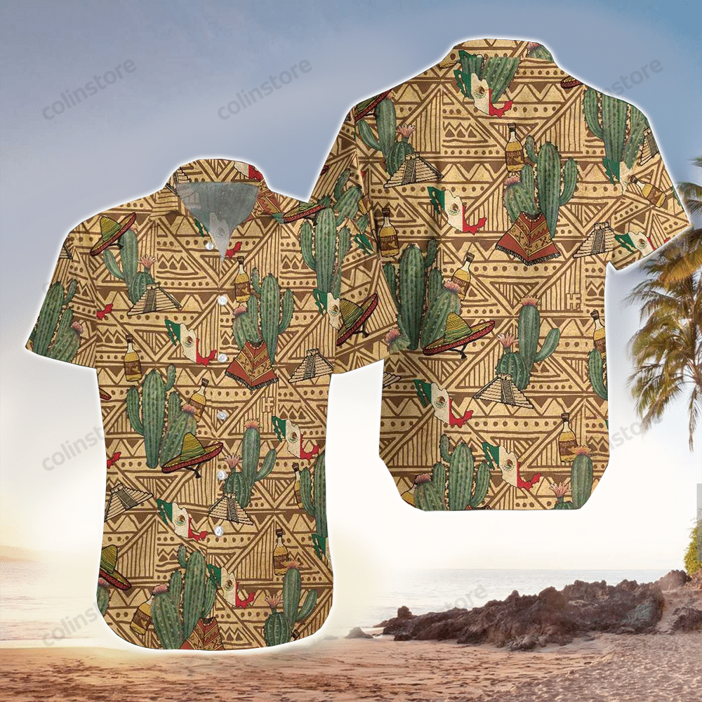 Mexico Symbols Vintage Hawaii Shirt Aloha Ha90571