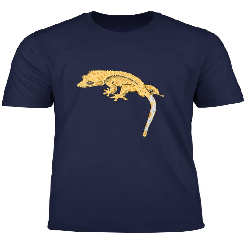 Yellow Tiger Crested Gecko Lizard T Shirt