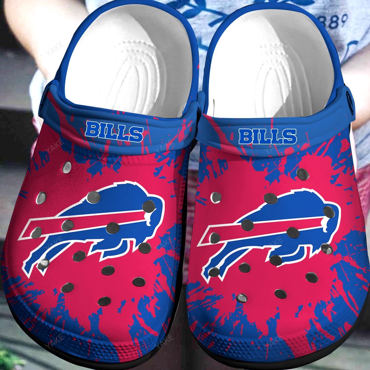 Buffalo Bills Crocs Crocband Clog Comfortable For Mens Womens Classic Clog Water Shoes Clog