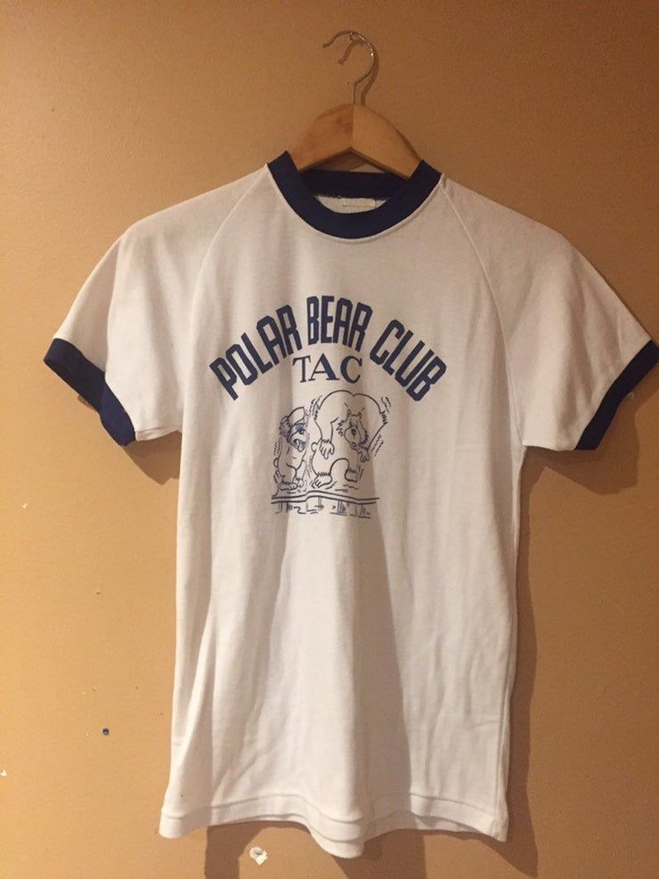 1970 S Vintage Polar Bear Club Tac Ribbed Shirt