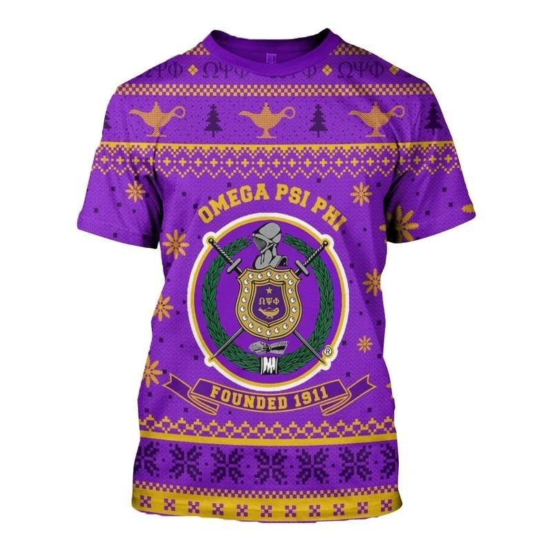 Fraternity Tshirt – Christmas Thunder Omega Psi Phi Tshirt