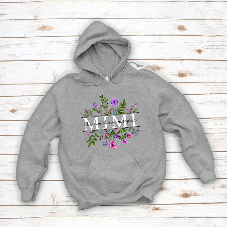 Wildflowers Mimi And Grandkid Hoodie