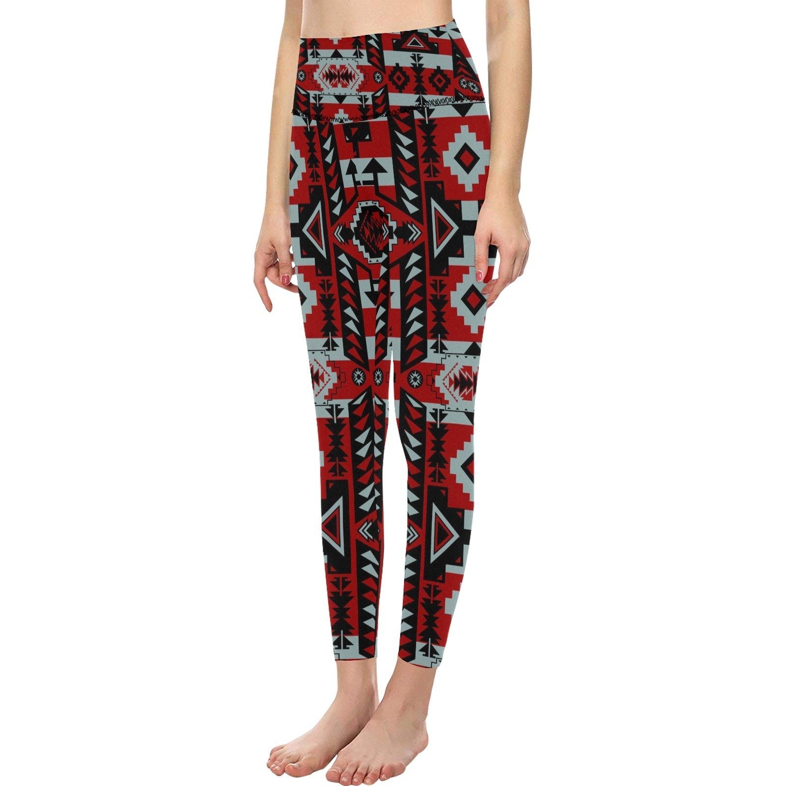 Chiefs Mountain Candy Sierra-Dark All Over Print High-Waisted Leggings (Model L36)