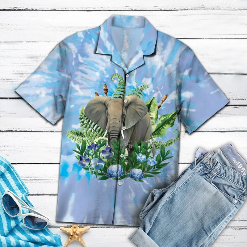 Elephant Hawaii Shirt For Men Women Ha9329