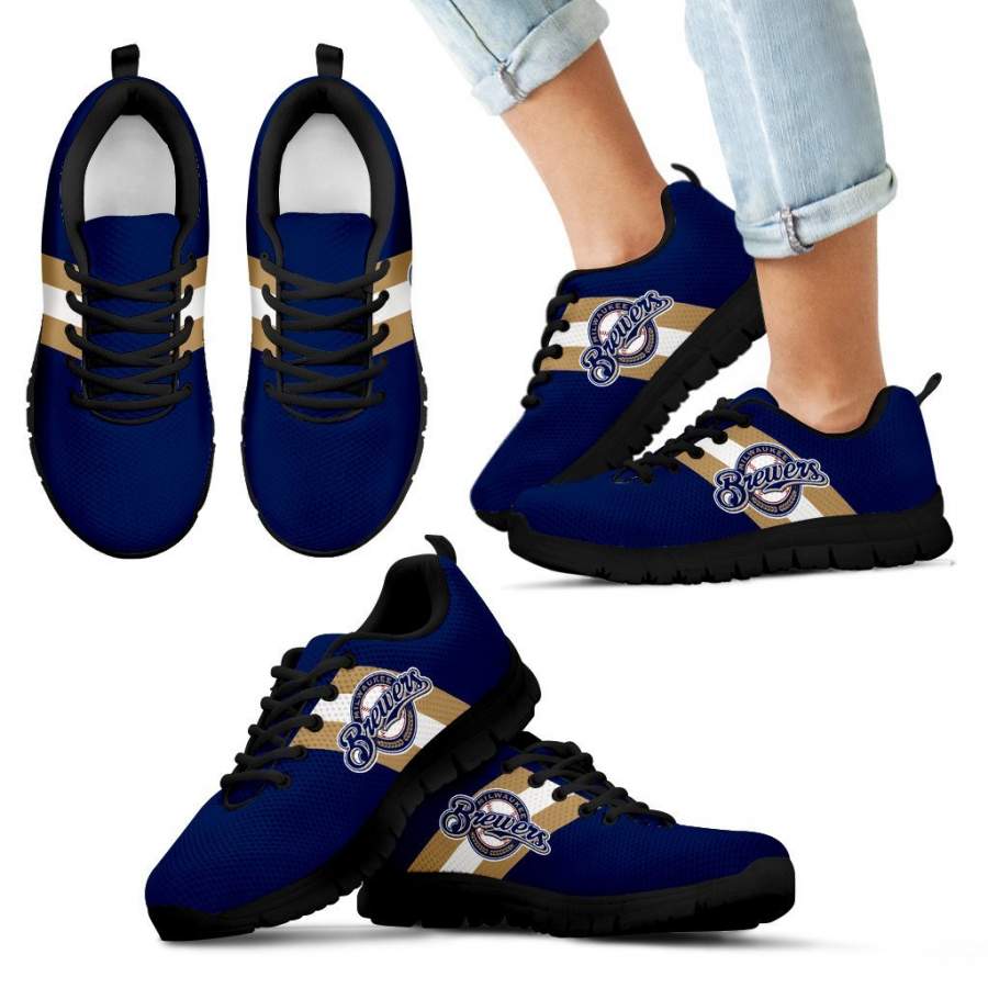 Three Colors Vertical Milwaukee Brewers Sneakers