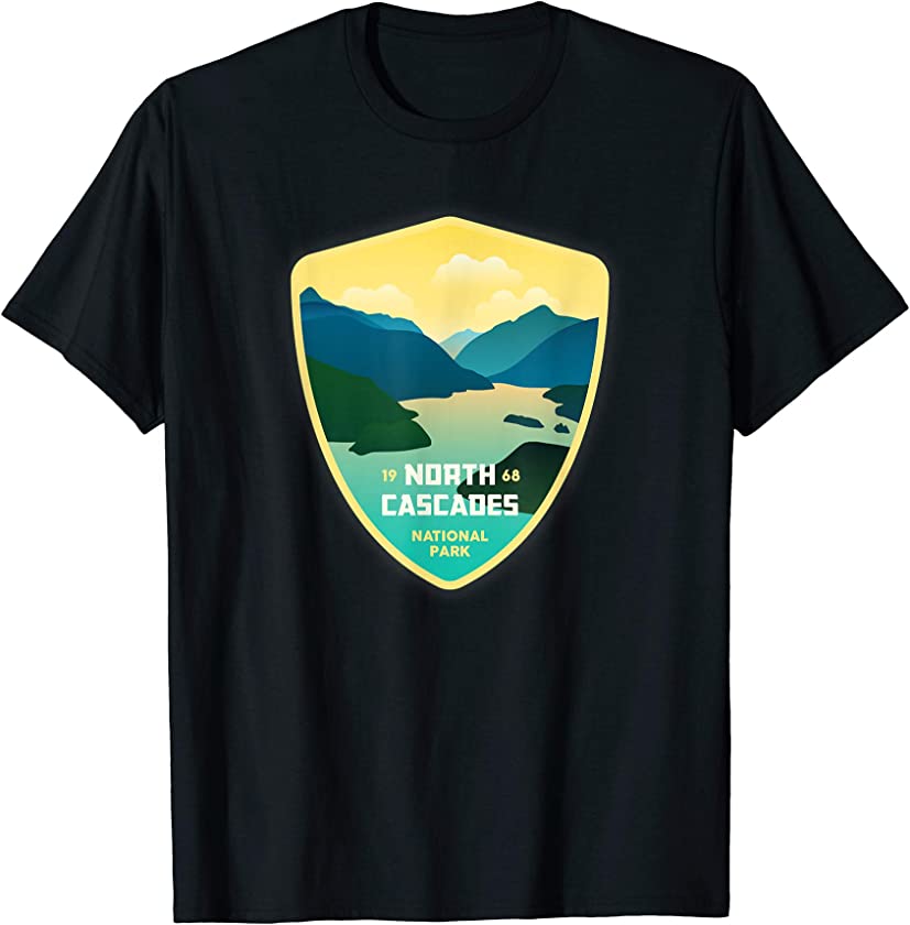 Vintage North Cascades 1968 National Park Tee T-Shirt