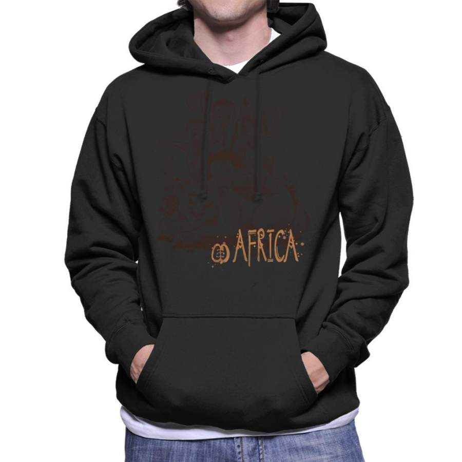 Africa Lion And Cubs Men’s Hooded Sweatshirt