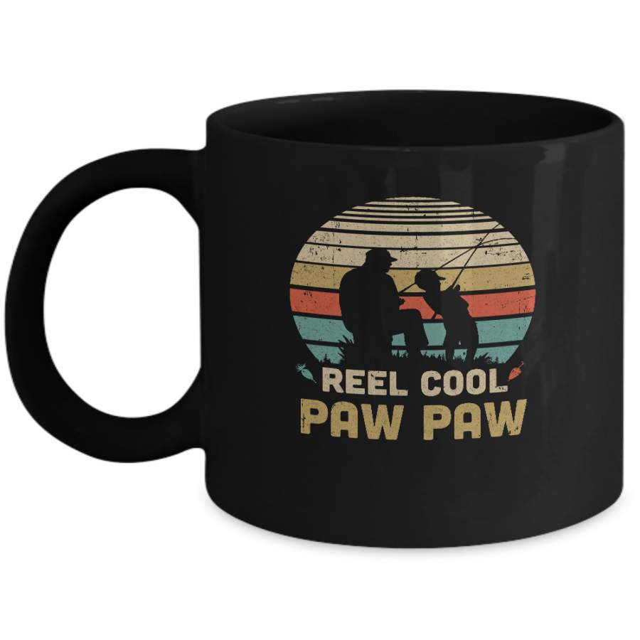 Vintage Father’s Day Gift Reel Cool Paw Paw Fishing Mug