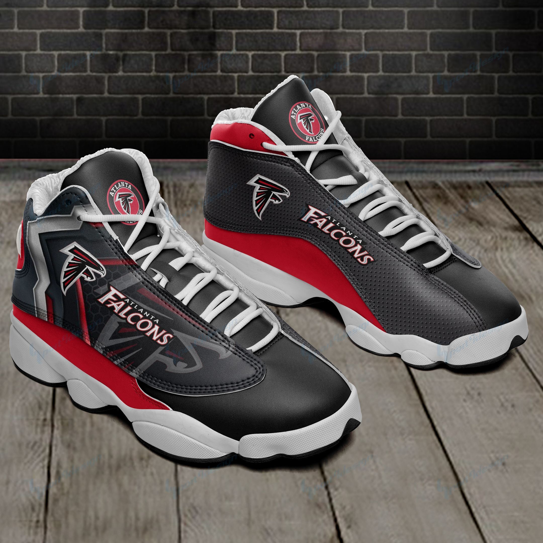 Atlanta Falcons Air JD13 Sneakers 654