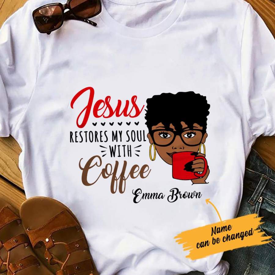 Personalized Jesus Melanin Women White T Shirt JN213 65O57