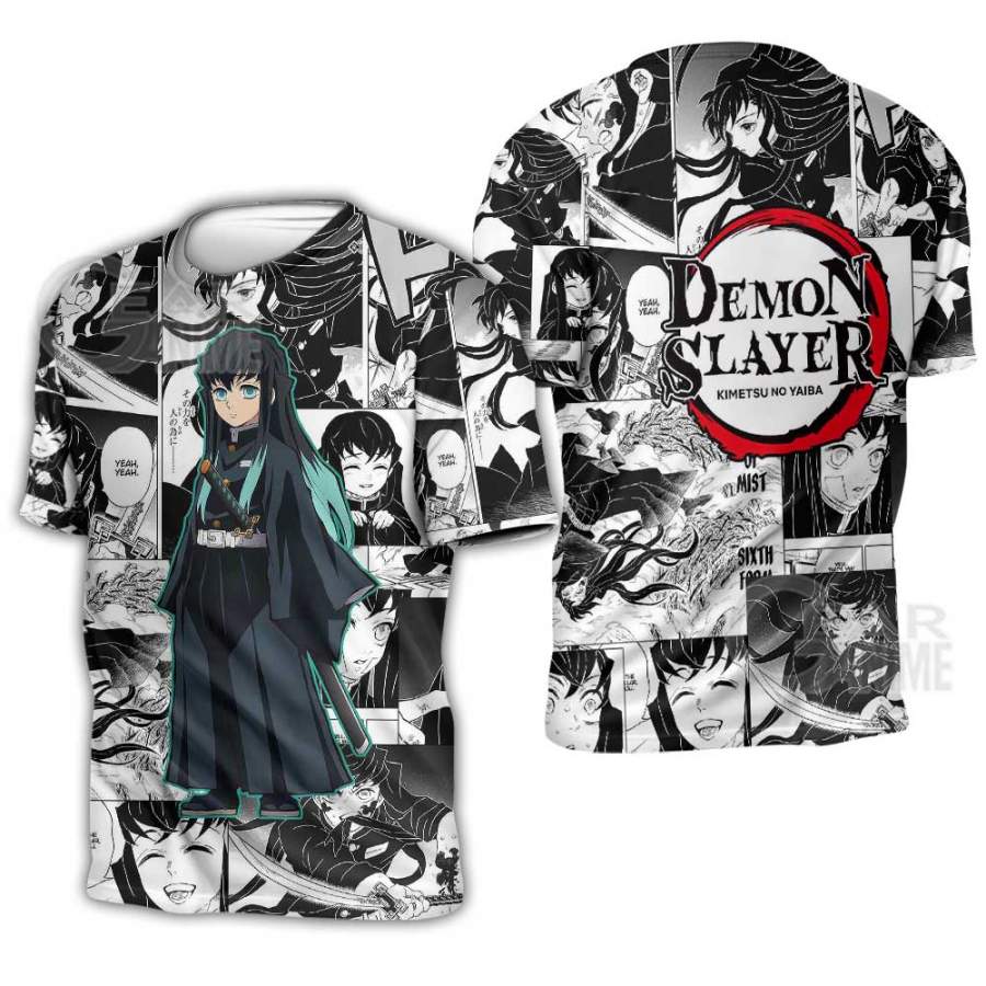 Muichiro Tokito Shirt Demon Slayer Anime Mix Manga Hoodie – Amelio Shop