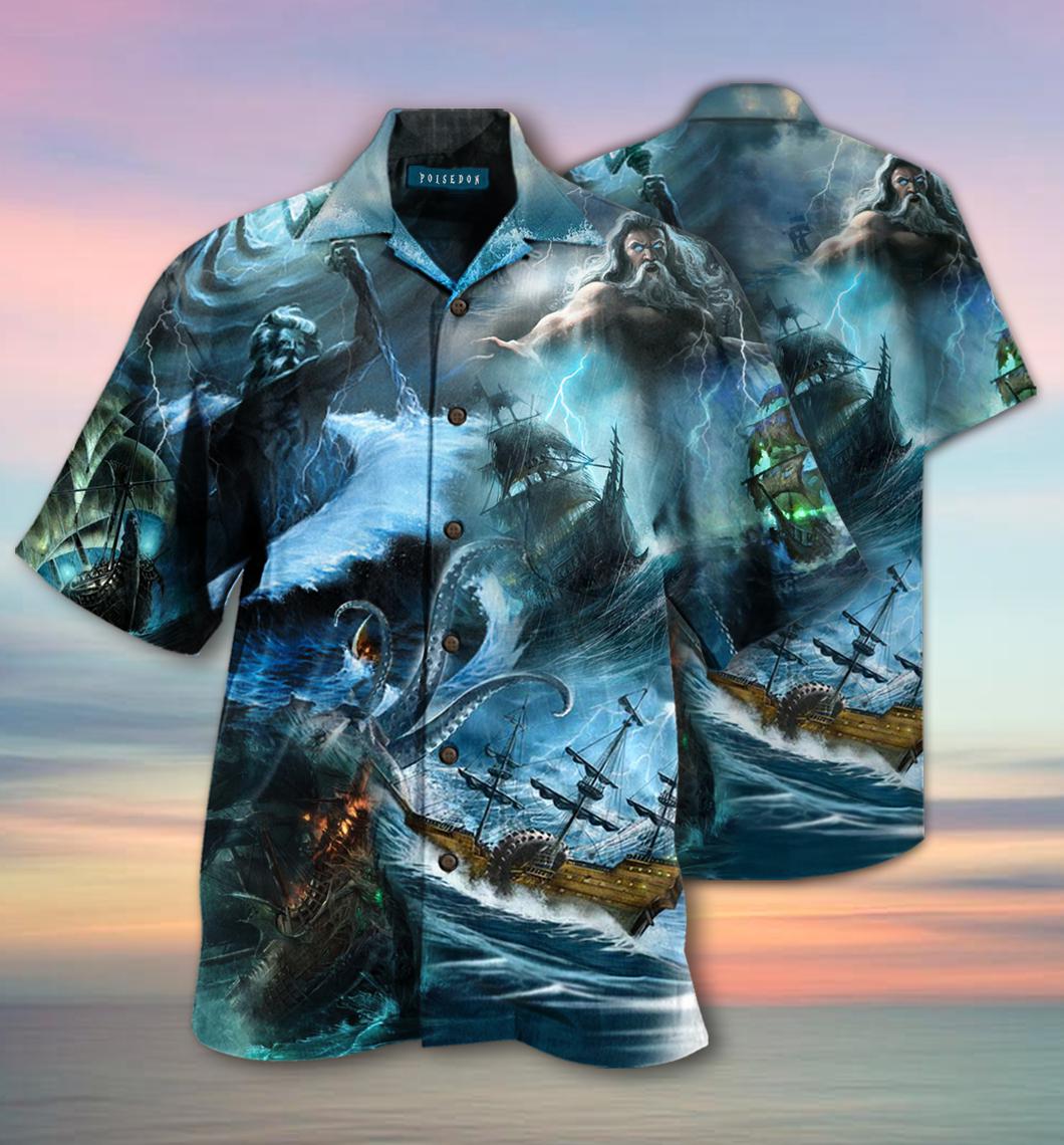 Amazing Poseidon Greek Mythology Hawaiian Shirt | For Men & Women | Adult |Hw1701