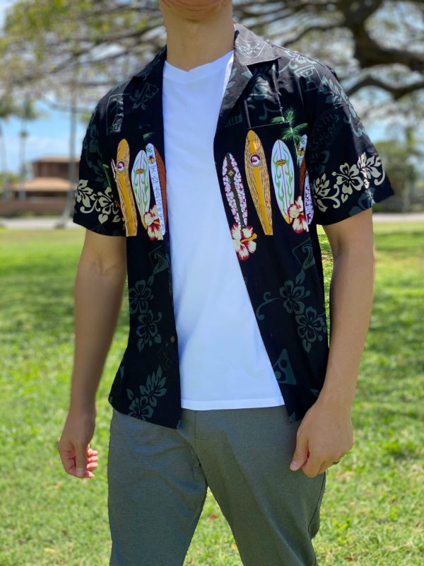 Maui Surfboard Hawaiian Aloha Shirt
