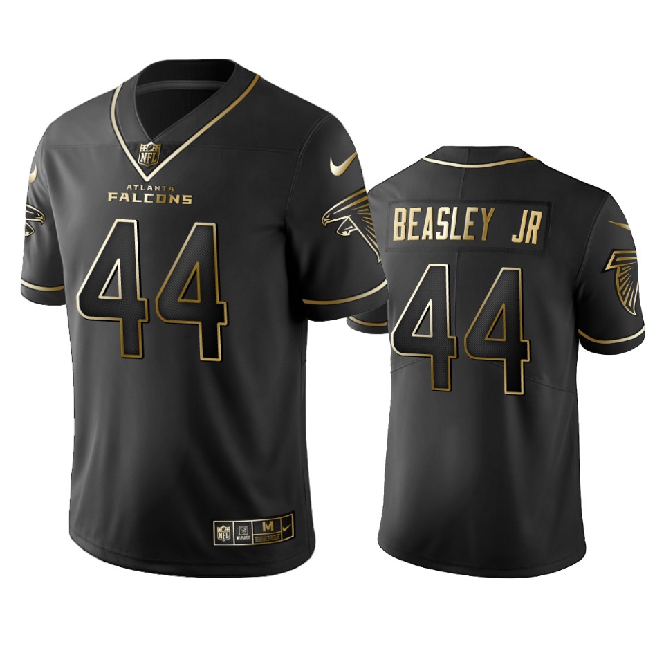 Atlanta Falcons Vic Beasley Jr Black Golden Edition 2019 Vapor Untouchable Limited Jersey – Mens