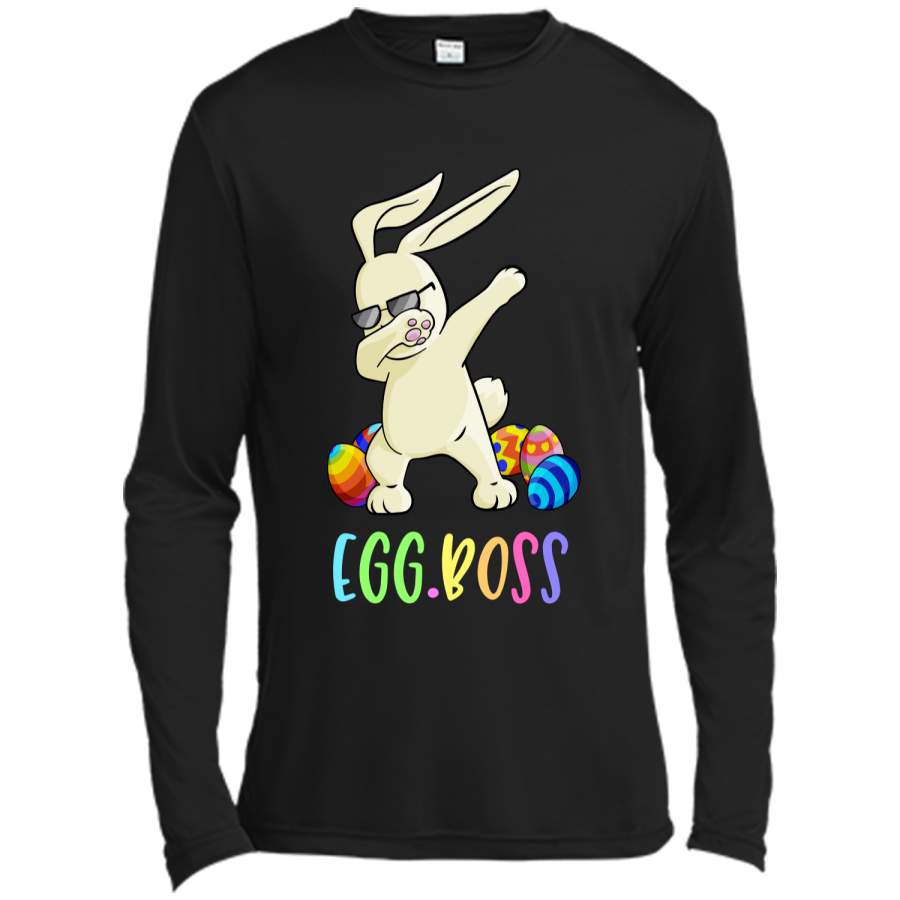 Dabbing Egg Boss Easter Bunny T-Shirt Easter Shirt Long Sleeve Moisture Absorbing Shirt