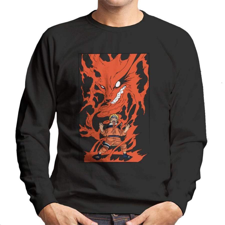 Naruto Nine Tailed Fox Rage Men’s Sweatshirt