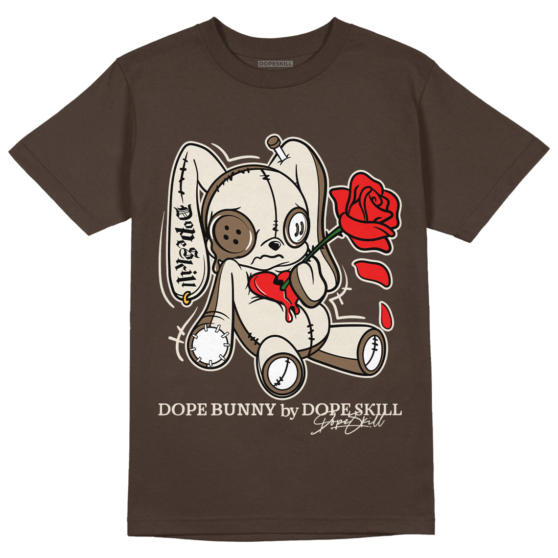 Jordan 1 Low Og “Reverse Mocha” Dopeskill Ridgerock T-Shirt Dope Bunny Graphic