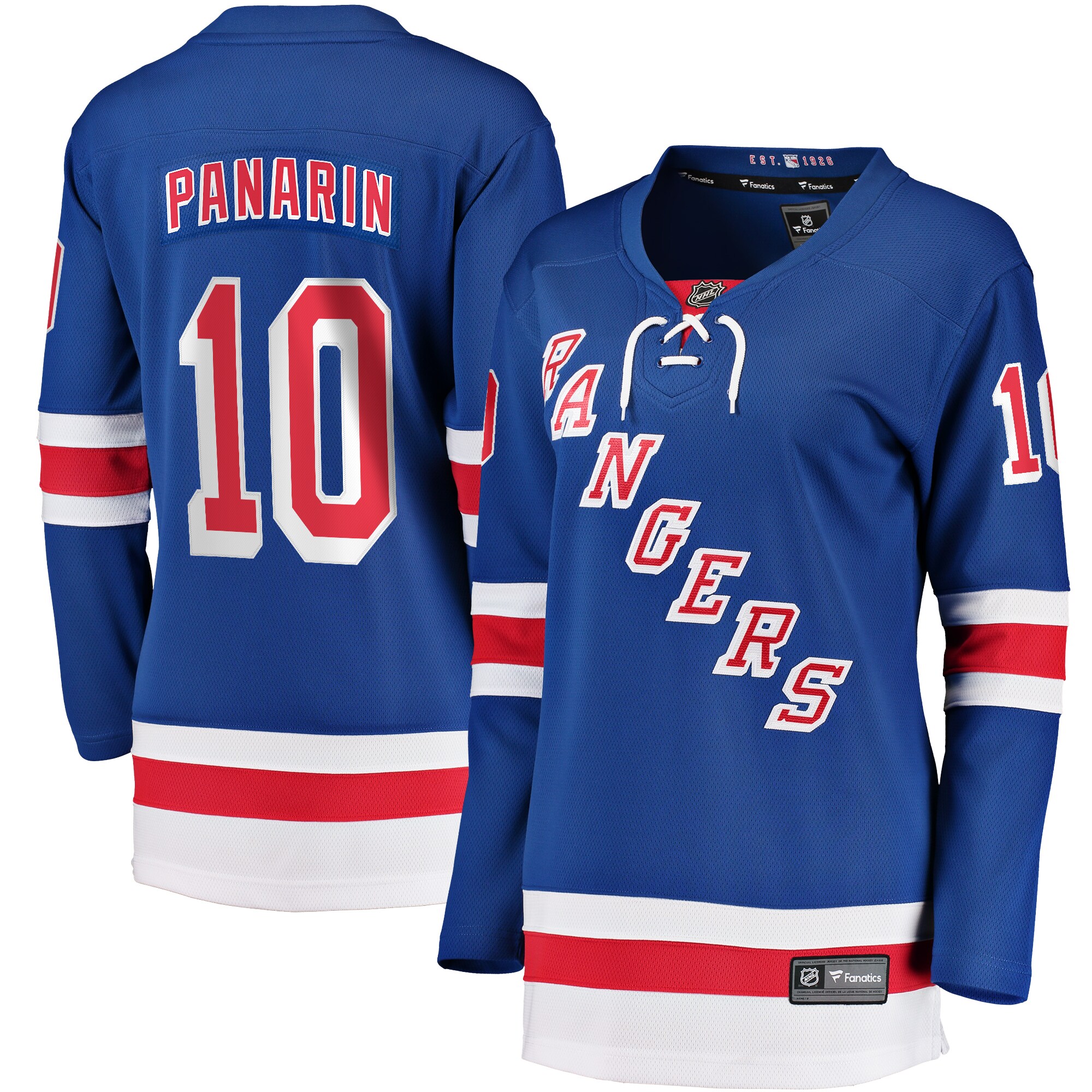 Women's New York Rangers Artemi Panarin Blue Home Breakaway Player Jersey