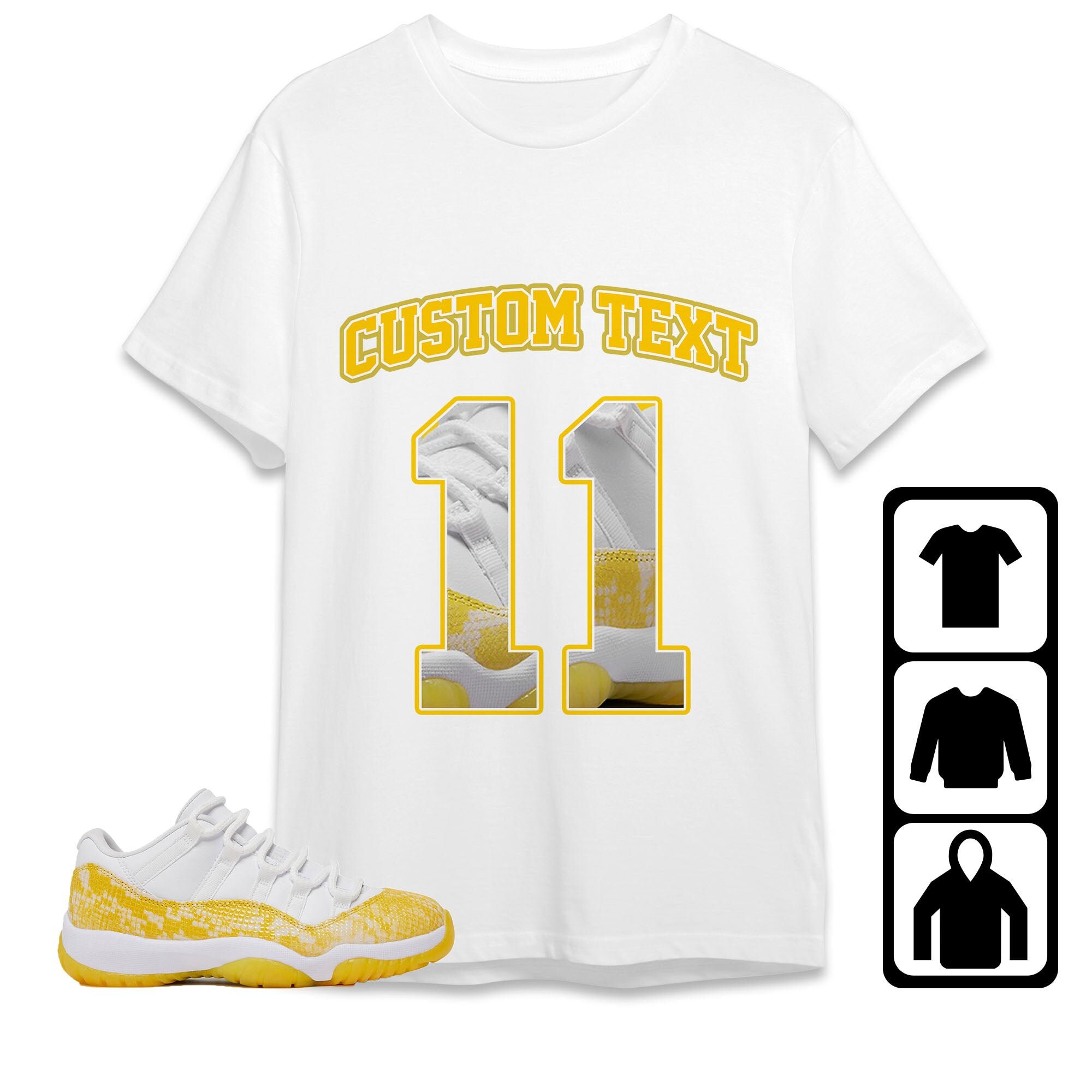 Number 11 CM11 Custom Text Unisex Sh …
