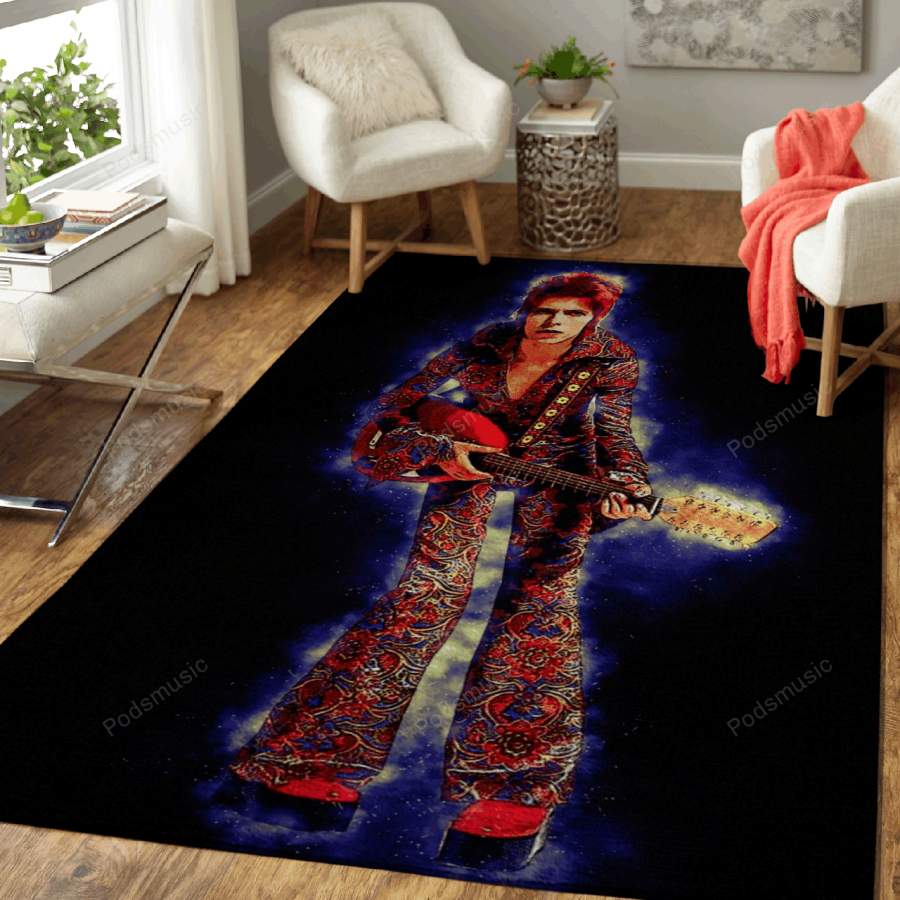 Spirit David Bowie – Spirit Of Music Art For Fans Area Rug Living Room Car …