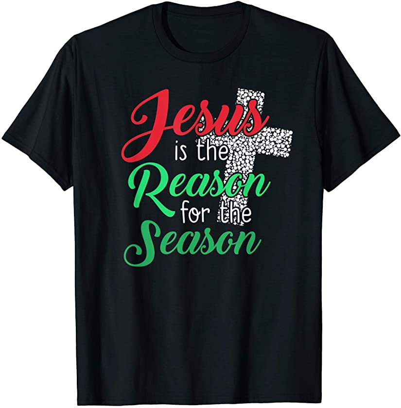 Christian Christmas Love God Jesus Religious Cross Women Mom T-Shirt