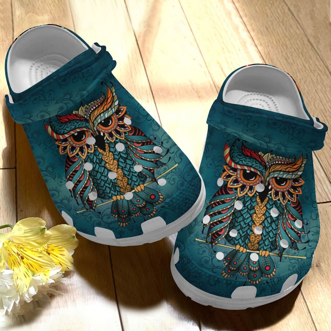 Owl Personalize Clog, Custom Name, Text, Fashion Style For Women, Men, Kid, Print 3D Native Owl