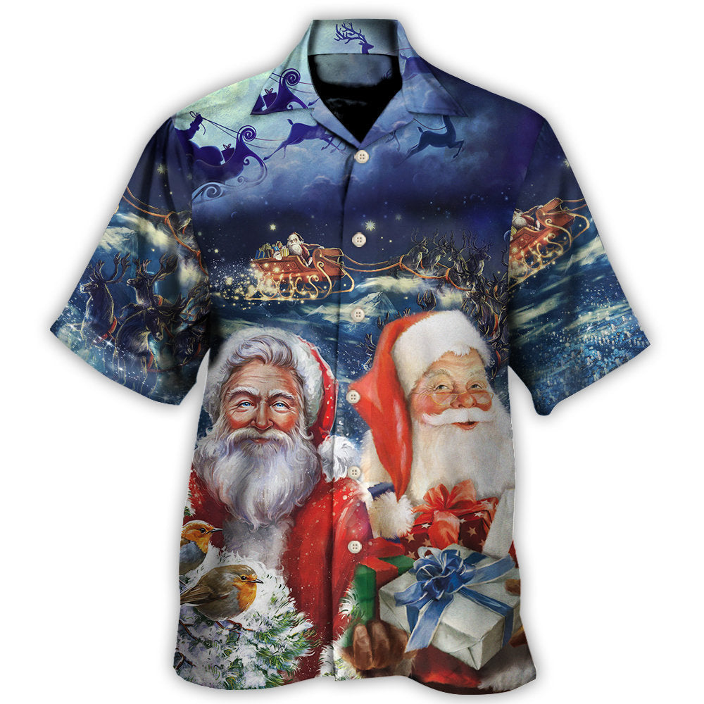 Christmas Santa Claus Snow Hawaii Shirt Ha59162