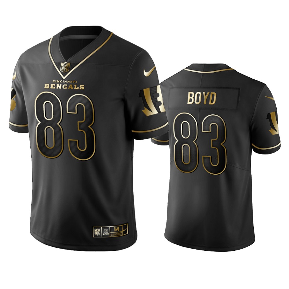 Cincinnati Bengals Tyler Boyd Black Golden Edition 2019 Vapor Untouchable Limited Jersey – Mens