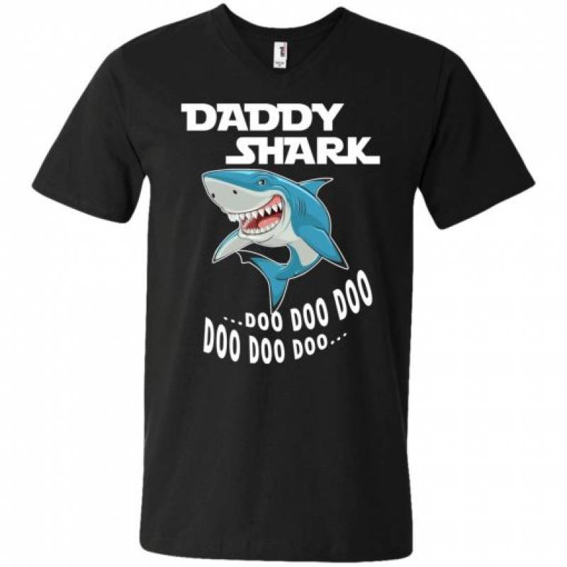 Baby Shark Daddy Shark Doo Doo Doo V-Neck T-Shirt