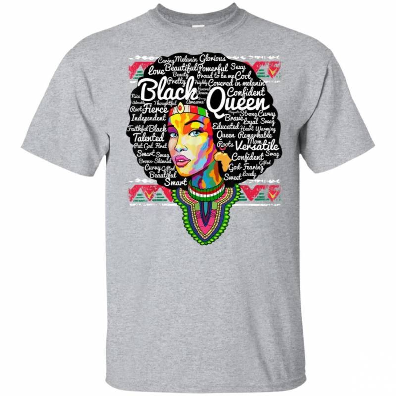 Dashiki Black History Shirt Educated Queen Woman Tshirt Gift