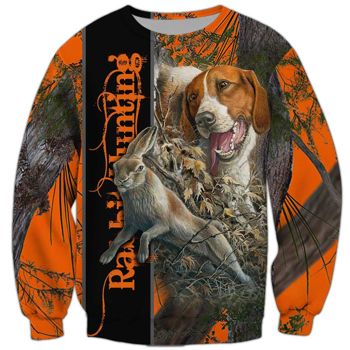 Beagle Rabbit Hunting 3D Sweatshirt – Beagle 3D Sweatshirt – Dog 3D Sweatshirt For Humans