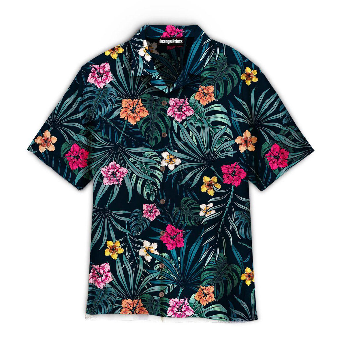 Exotic Tropical Floral Aloha Hawaii Shirts For Men Women Ha51594