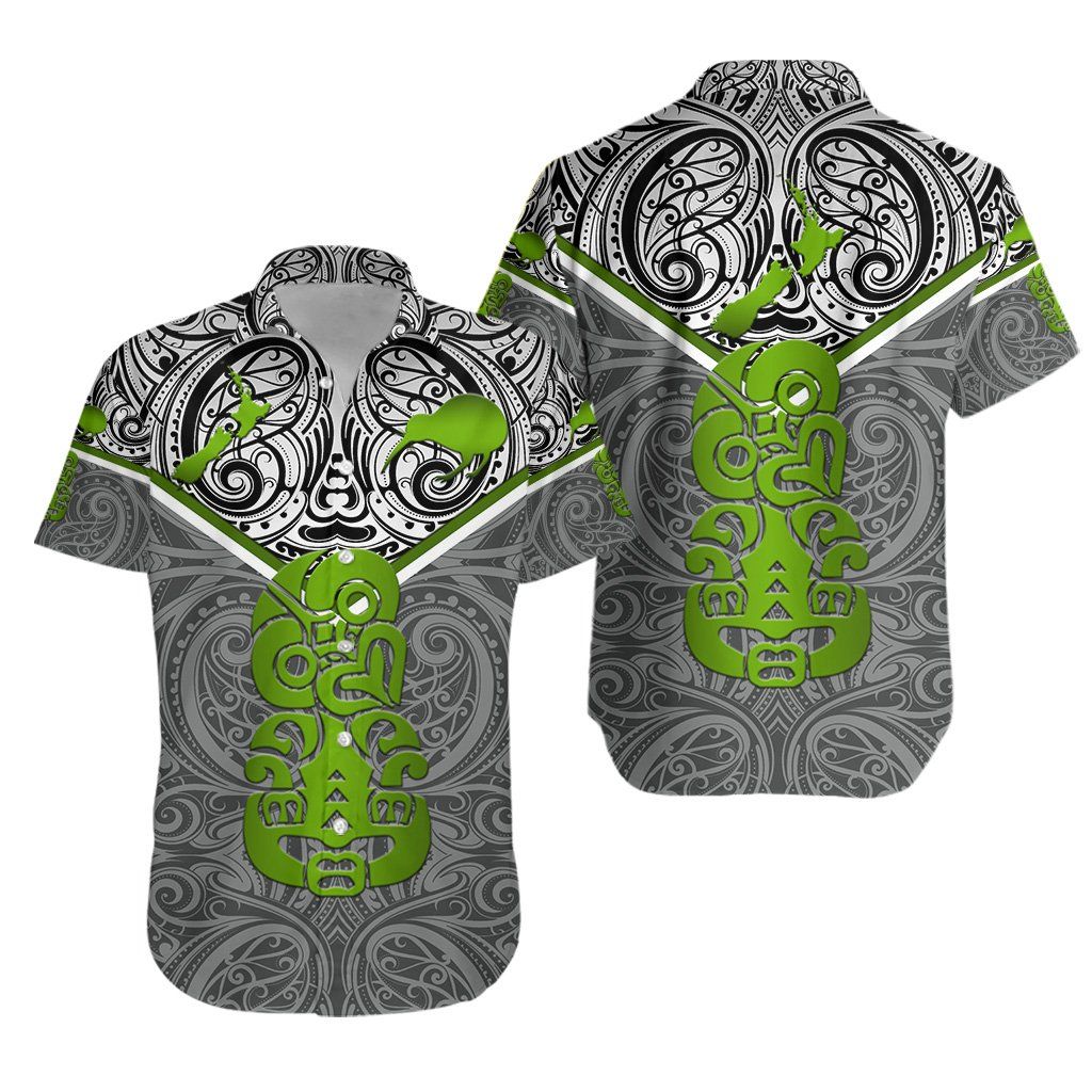 New Zealand Maori Rugby Hawaii Shirt Pride Version Gray Ha40093