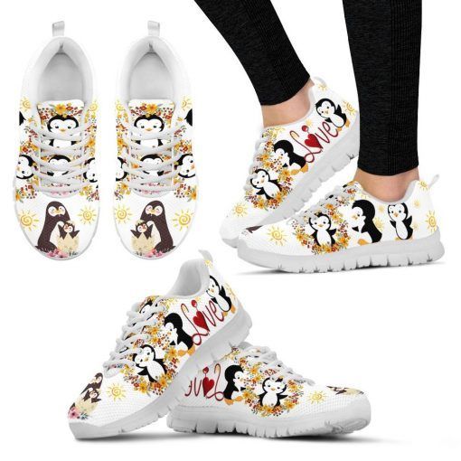 Penguin Love Flower Sneakers Shoes