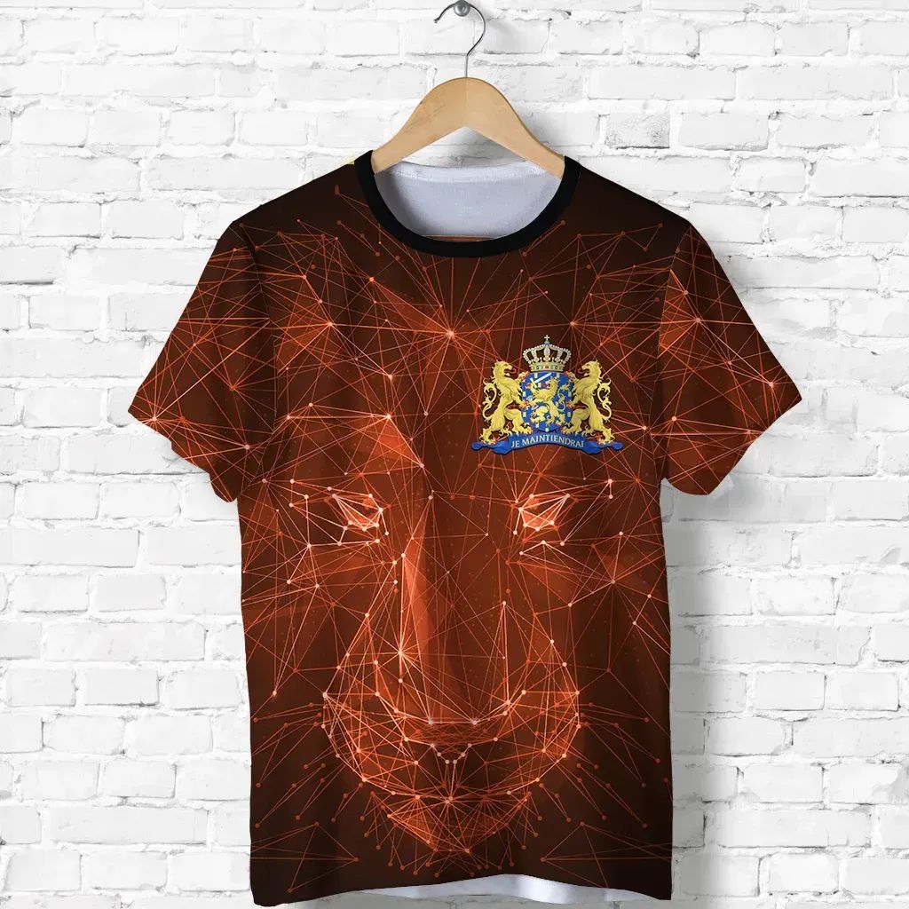 The Netherlands T Shirt Geometric Lion Rlt7