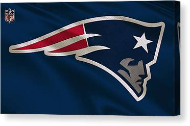 6 New England Patriots Uniform Joe Hamilton Canvas Print