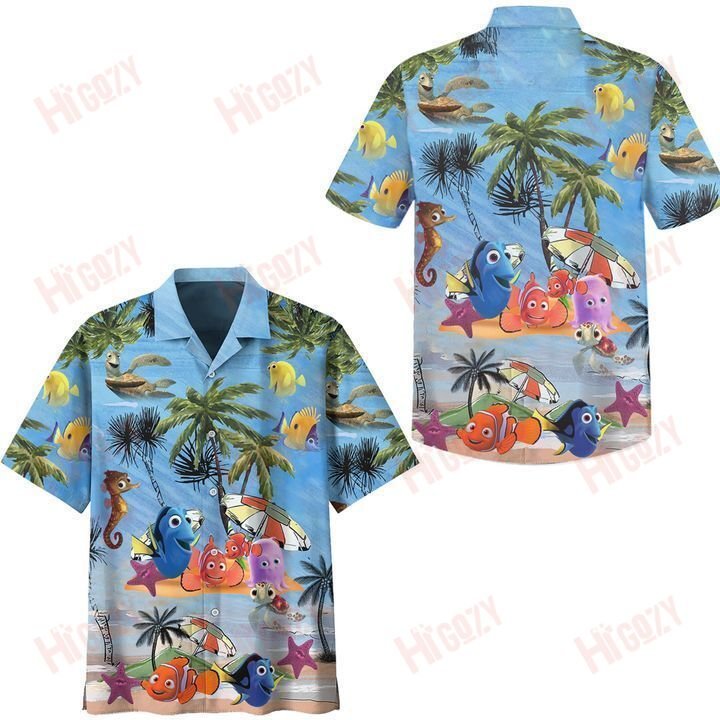 Finding Nemo Cartoon Hawaii Sleeve Shirts Hawaii For Men Ha89137