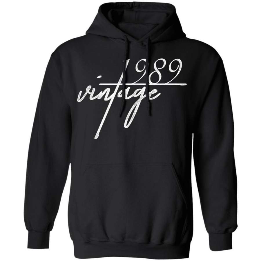 30th Birthday Gift For Men And Women. Vintage 1989 Hoodie