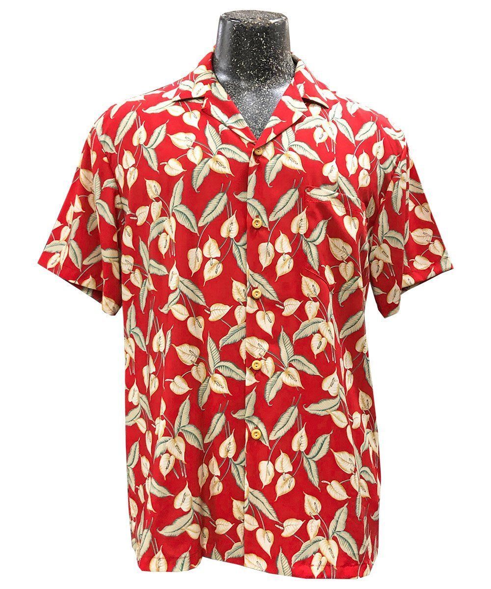 Mini Anthurium Red Hawaiian Shirt (Magnum Pi) – Fashion Store