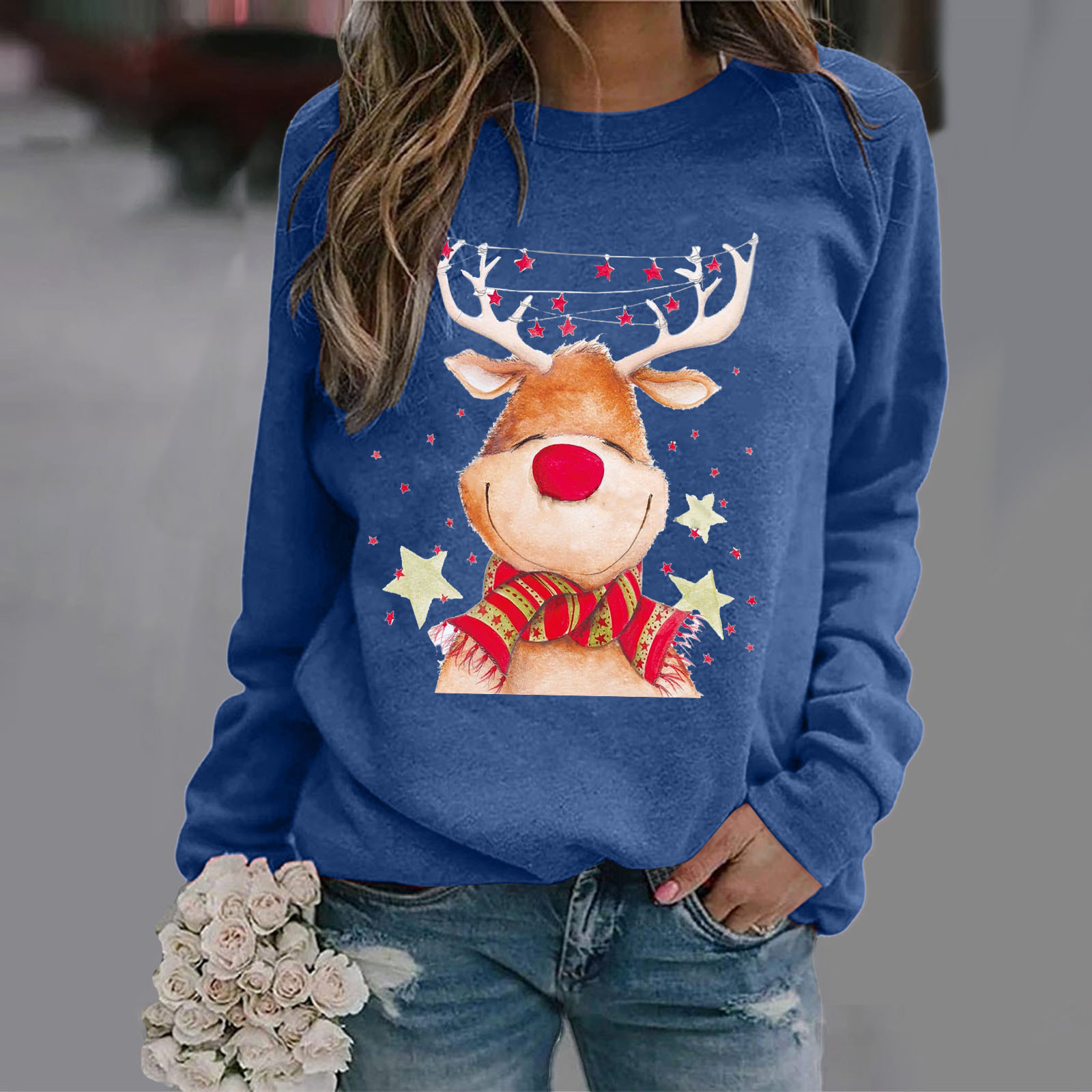 Christmas Cartoons Women Sweater Winter Long Sleeve Women’s Sweaters Homesuit Woman Sweaters Fashion Sweater Pull Femme Jumper alx