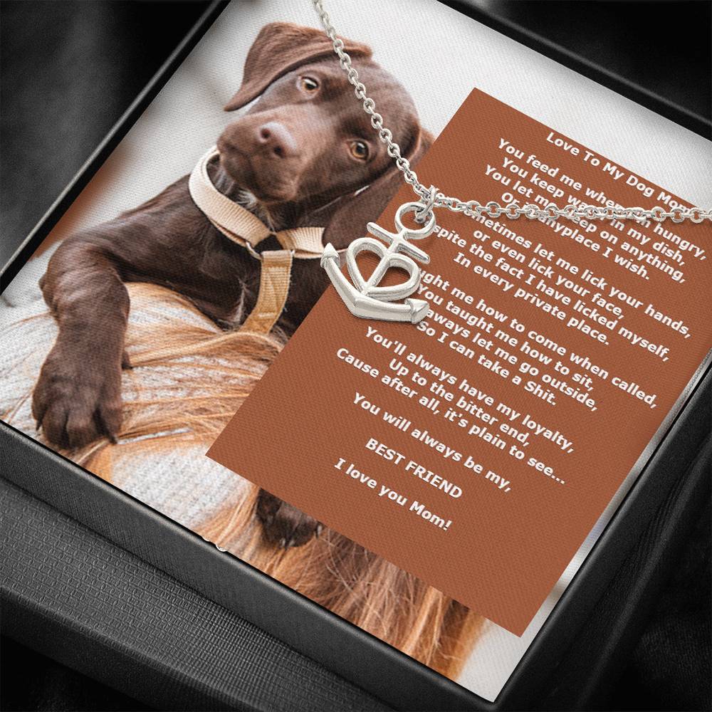 Letter Of Love Poem From Chocolate Lab Pup To Dog Mom Gift From The Dog Necklace From Chocolate Lab Puppy Friendship Love