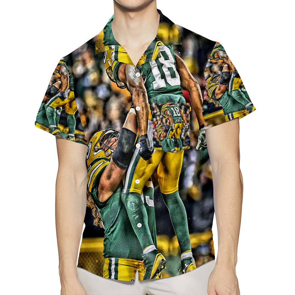 Green Bay Packers Player Team V2 3D All Over Print Summer Beach Hawaiian Shirt With Pocket