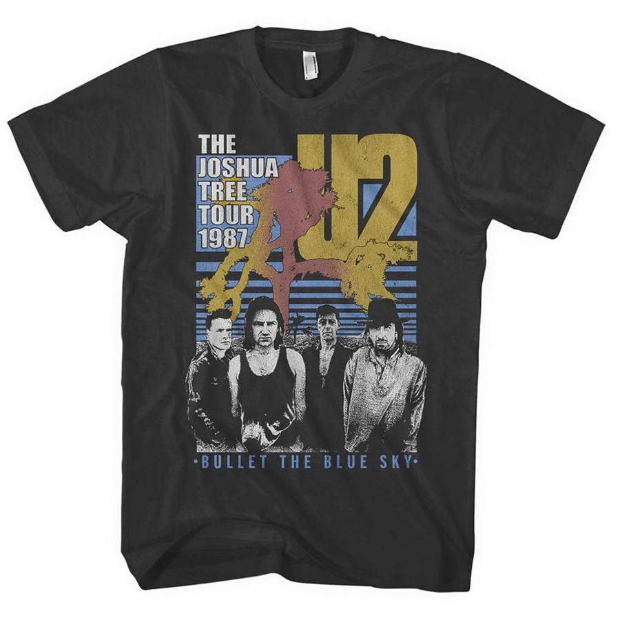 U2 – Bullet The Blue Sky-1987 Tour – Black T-shirt