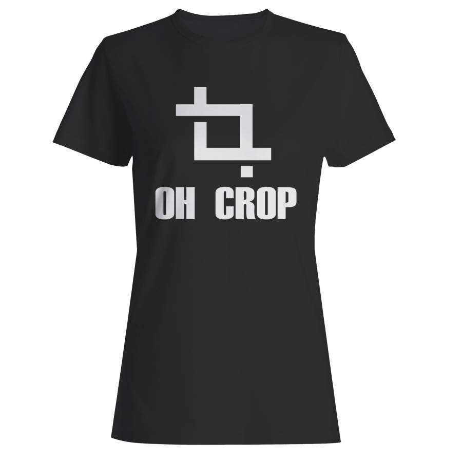 Oh Crop Dslr Camera Photography Woman’s T-Shirt