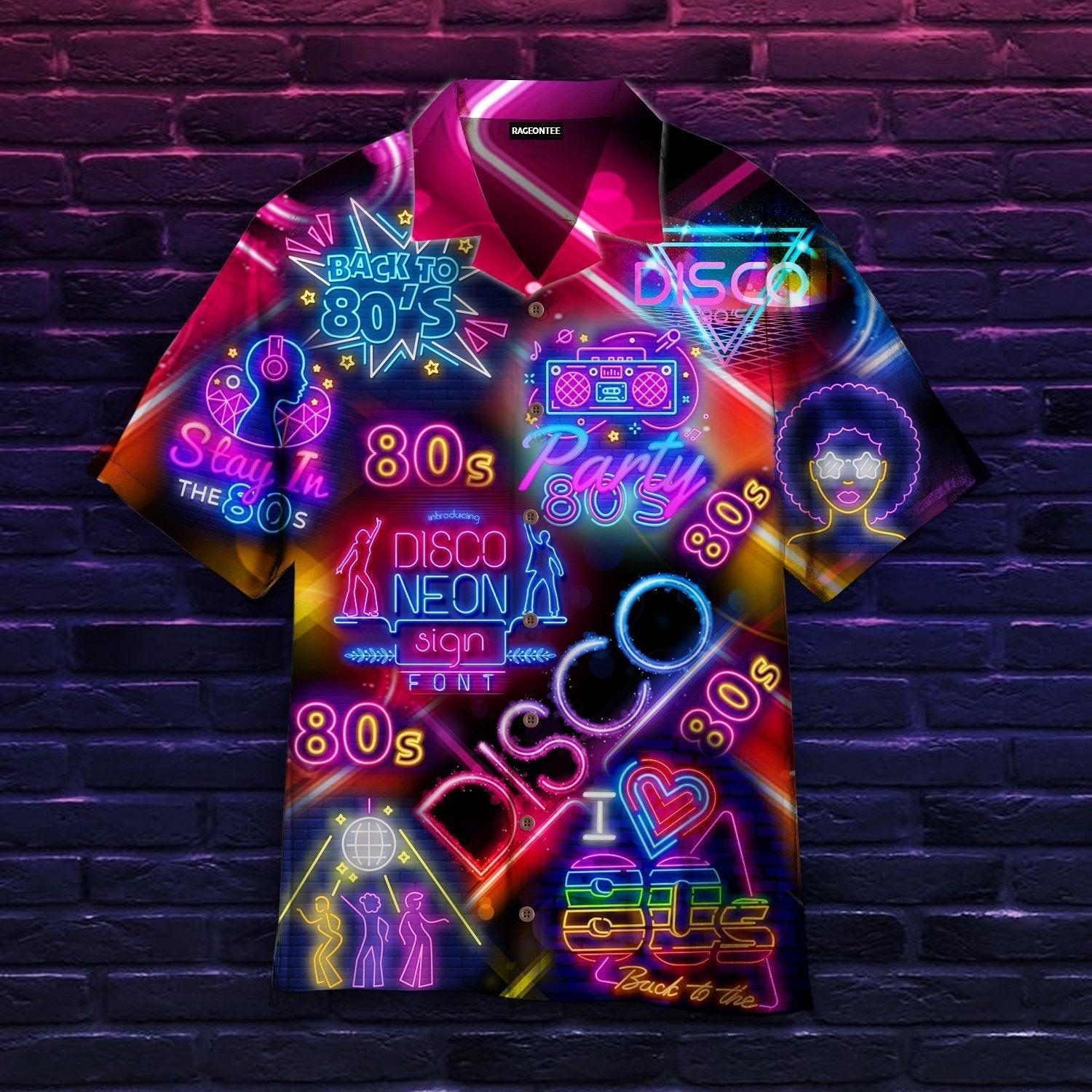 Life Is Better With Disco Neon Music Party Aloha Hawaii Shirt For Men And Women Ha38688