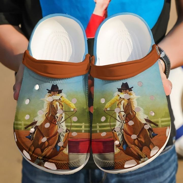 Barrel Racing Turn And Burn V3 Crocs Classic Clogs Shoes